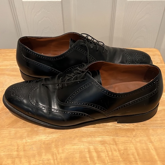 MENS BOSTONIAN BLACK LEATHER SHOES•SIZE 13 - Picture 4 of 10